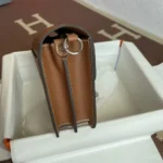 Hermes Women Roulis Mini Bag in Evergrain Calfskin-Brown