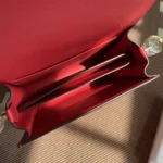 Hermes Women Roulis Mini Bag in Evergrain Calfskin-Red