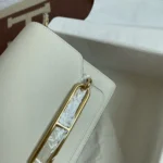 Hermes Women Roulis Mini Bag in Evergrain Calfskin-White