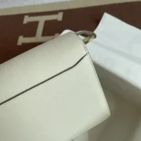 Hermes Women Roulis Mini Bag in Evergrain Calfskin-WhiteGold (10)