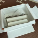 Hermes Women Roulis Mini Bag in Evergrain Calfskin-White