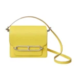 Hermes Women Roulis Mini Bag in Evergrain Calfskin-Yellow