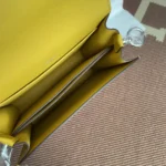 Hermes Women Roulis Mini Bag in Evergrain Calfskin-Yellow