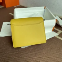 Hermes Women Roulis Mini Bag in Evergrain Calfskin-YellowGold (1)