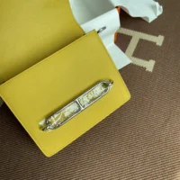 Hermes Women Roulis Mini Bag in Evergrain Calfskin-YellowGold (1)