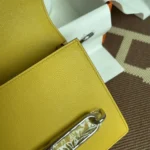 Hermes Women Roulis Mini Bag in Evergrain Calfskin-Yellow