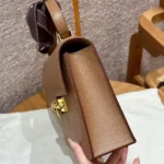 Hermes Women Verrou 21 Bag in Epsom Leather-Brown/Gold