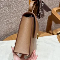 Hermes Women Verrou 21 Bag in Epsom Leather-BrownGold (1)