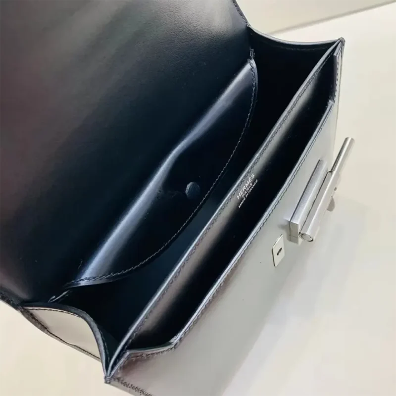 Hermes Women Verrou Bag in Box Leather-Black