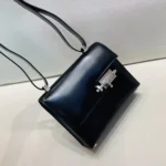 Hermes Women Verrou Bag in Box Leather-Black