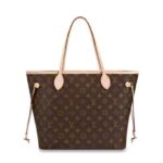 Louis Vuitton LV Unisex Neverfull MM Bag in Monogram Canvas-Brown