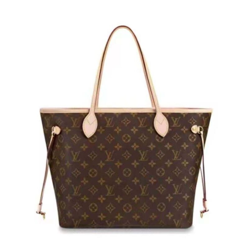 Louis Vuitton LV Unisex Neverfull MM Bag in Monogram Canvas-Brown