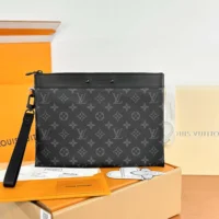 Louis Vuitton LV Unisex Pochette To Go Monogram Eclipse M81569 (1)