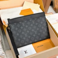 Louis Vuitton LV Unisex Pochette To Go Monogram Eclipse M81569 (1)