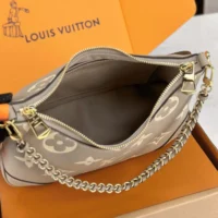 Louis Vuitton LV Women Boulogne PM Embossed Grained Cowhide Leather-Gray M13224 (1)