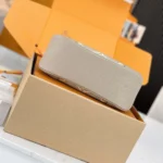 Louis Vuitton LV Women Boulogne PM Embossed Grained Cowhide Leather-Gray M13224