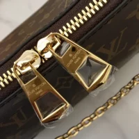 Louis Vuitton LV Women Boulogne PM Embossed Grained Cowhide Leather M45831 (1)