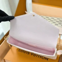 Louis Vuitton LV Women Felicie Pochette Damier Azur Canvas N40491 (1)