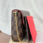 Louis Vuitton LV Women Felicie Pochette Damier Ebene Canvas N40492