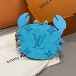 Louis Vuitton LV Women LV Crab Bag Charm-Sky Blue M02525