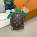 Louis Vuitton LV Women LV Turtle Pouch Bag Charm-Brown M01471