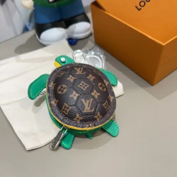 Louis Vuitton LV Women LV Turtle Pouch Bag Charm-Brown M01471