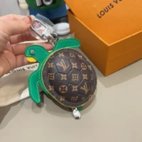 Louis Vuitton LV Women LV Turtle Pouch Bag Charm-Brown M01471 (1)