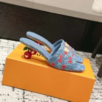 Louis Vuitton LV Women LV x TM Lily Mule-Navy 1AHLTF (1)