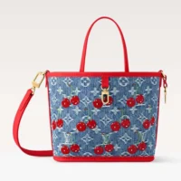 Louis Vuitton LV Women LV x TM Neverfull Inside Out BB Monogram Denim M14997 (1)