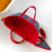 Louis Vuitton LV Women LV x TM Neverfull Inside Out BB Monogram Denim M14997 (1)