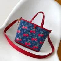 Louis Vuitton LV Women LV x TM Neverfull Inside Out BB Monogram Denim M14997 (1)