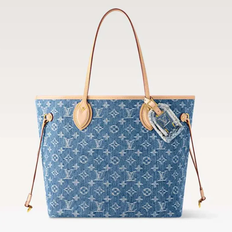 Louis Vuitton LV Women Neverfull MM Monogram Denim M13192