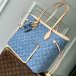 Louis Vuitton LV Women Neverfull MM Monogram Denim M13192