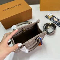 Louis Vuitton LV Women Onthego BB Bicolor Monogram Empreinte Leather M47054 (1)