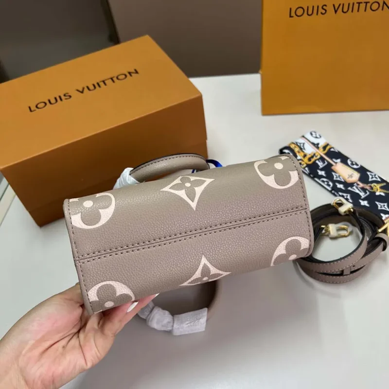 Louis Vuitton LV Women Onthego BB Bicolor Monogram Empreinte Leather M47054