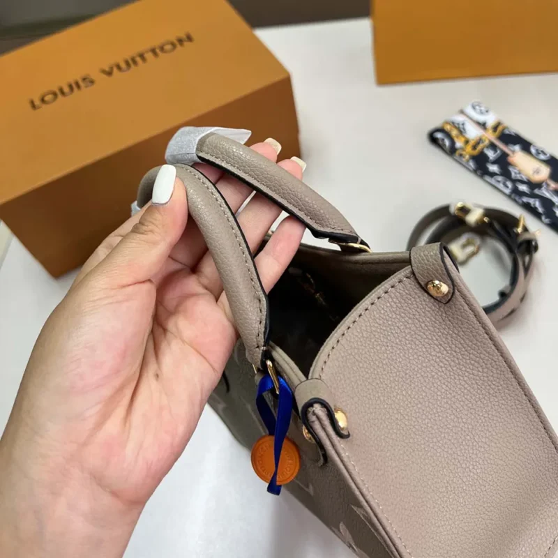 Louis Vuitton LV Women Onthego BB Bicolor Monogram Empreinte Leather M47054