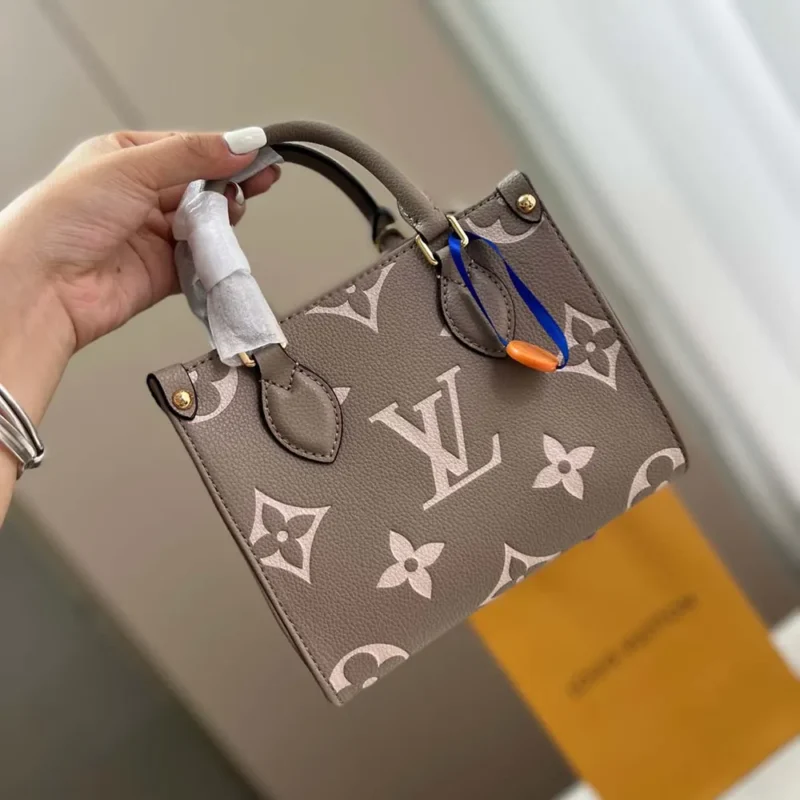 Louis Vuitton LV Women Onthego BB Bicolor Monogram Empreinte Leather M47054