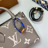 Louis Vuitton LV Women Onthego BB Bicolor Monogram Empreinte Leather M47054 (1)