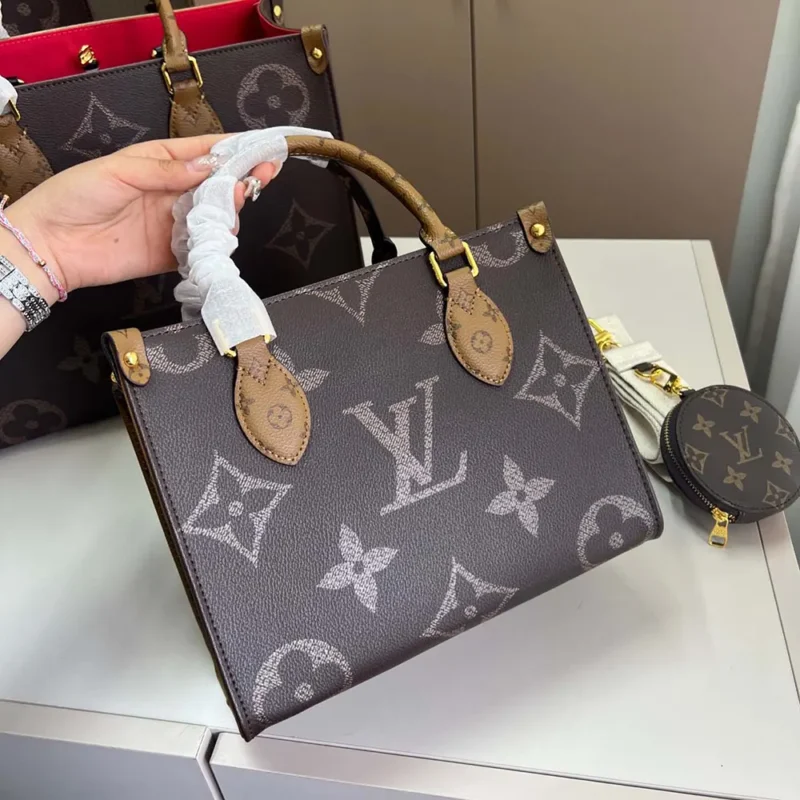 Louis Vuitton LV Women Onthego BB Bicolor Monogram Reverse Canvas M46839