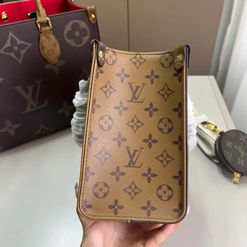 Louis Vuitton LV Women Onthego BB Bicolor Monogram Reverse Canvas M46839
