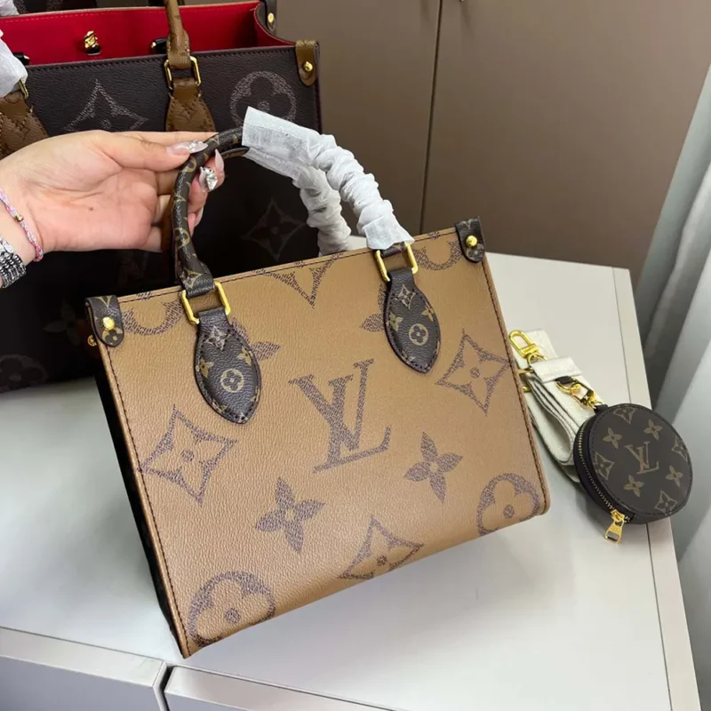Louis Vuitton LV Women Onthego BB Bicolor Monogram Reverse Canvas M46839