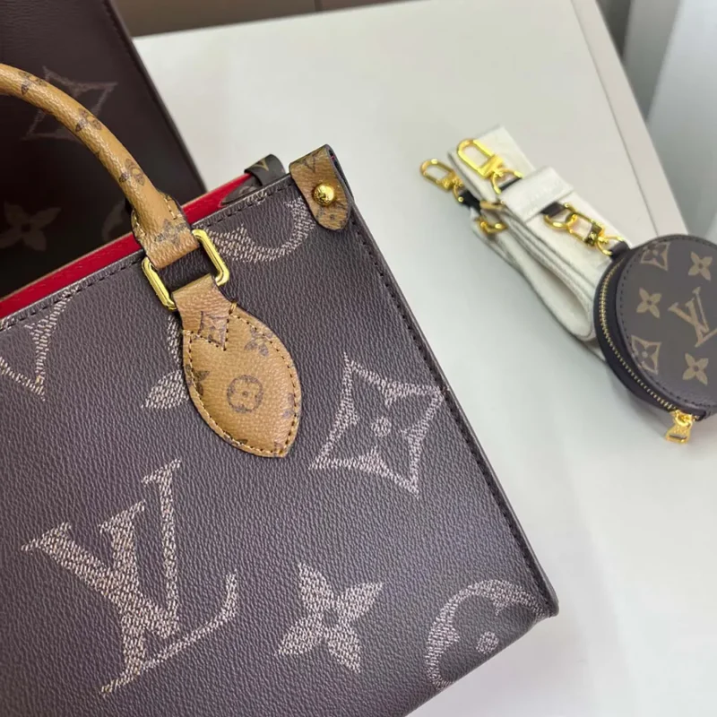 Louis Vuitton LV Women Onthego BB Bicolor Monogram Reverse Canvas M46839