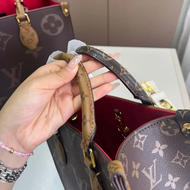 Louis Vuitton LV Women Onthego BB Bicolor Monogram Reverse Canvas M46839