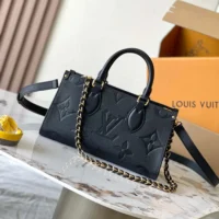 Louis Vuitton LV Women Onthego East West Monogram Empreinte-Black M23640 (1)