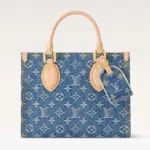 Borsa Louis Vuitton LV Onthego PM Monogram Denim M14633 da donna