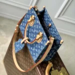 Borsa Louis Vuitton LV Onthego PM Monogram Denim M14633 da donna