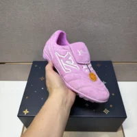 Louis Vuitton Unisex LV Footprint Soccer-Pink 1AHTYE (1)