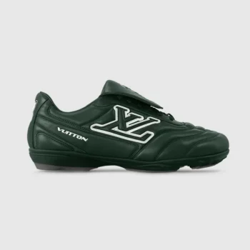 Louis Vuitton Unisex LV Footprint Soccer Sneaker-Drak Green 1AHDPP
