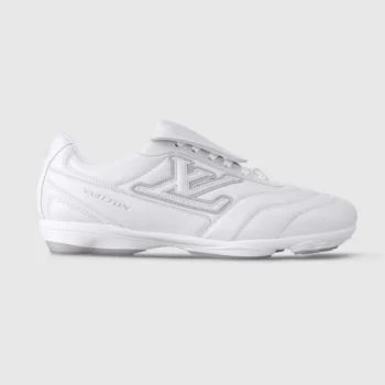 Louis Vuitton Unisex LV Footprint Soccer Sneaker-White 1AHDOA