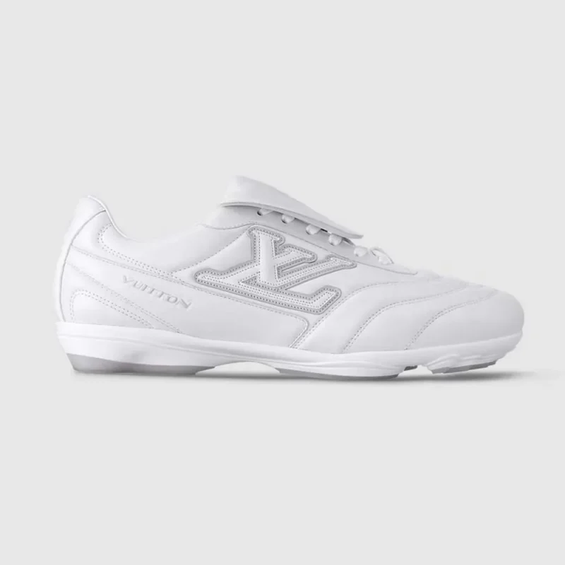 Louis Vuitton Unisex LV Footprint Soccer Sneaker-White 1AHDOA